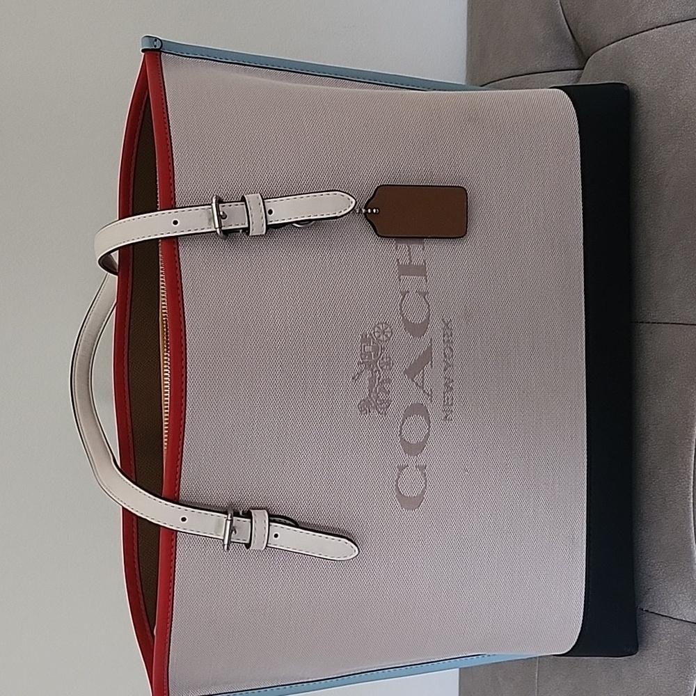Authentic Coach Color Block Handbag